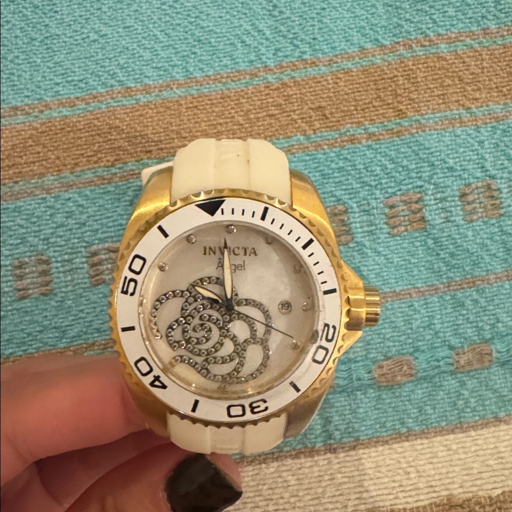Invicta Gold and White Women's Watch
